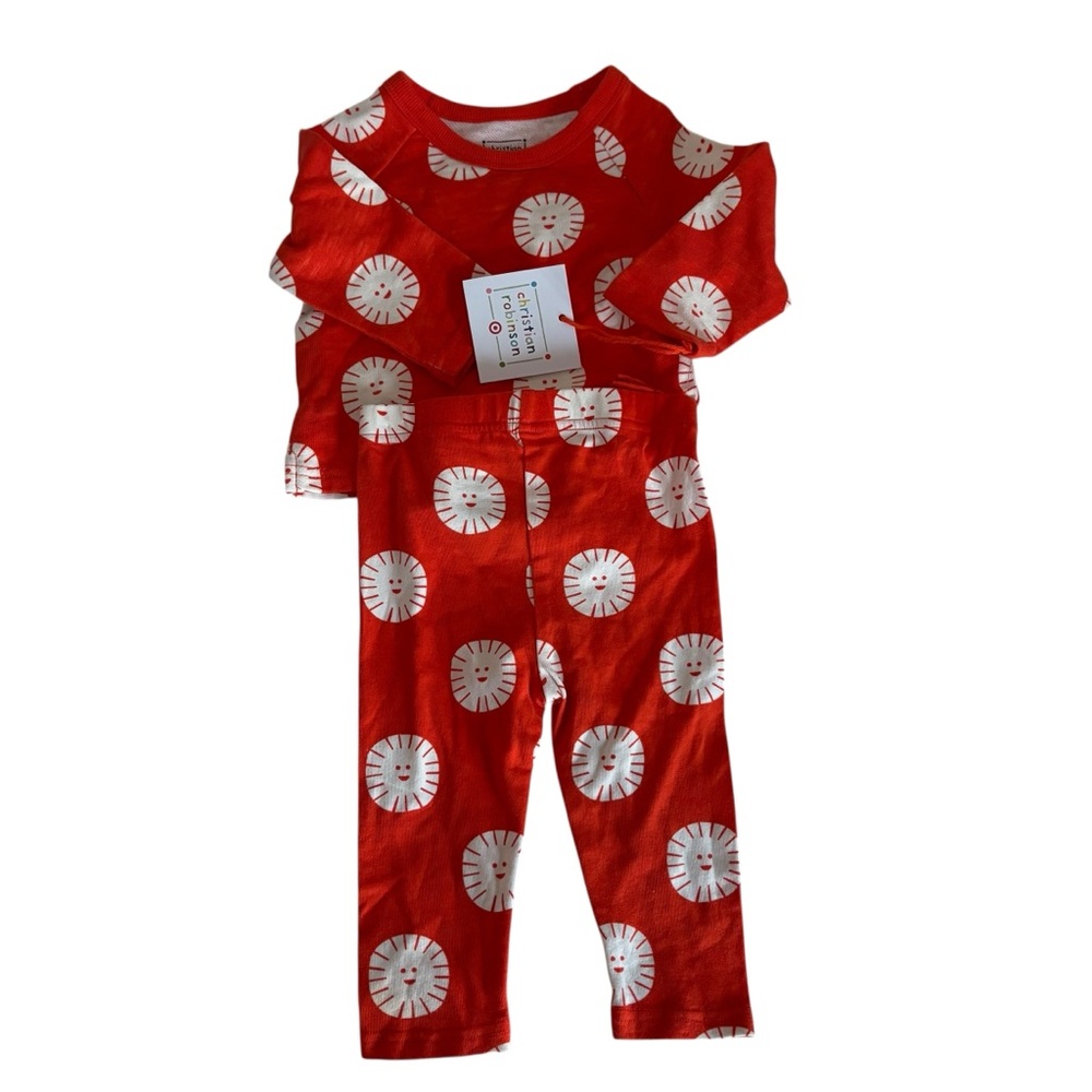 NWT Christian Robinson Sun Print Matching Set Size 6-9M